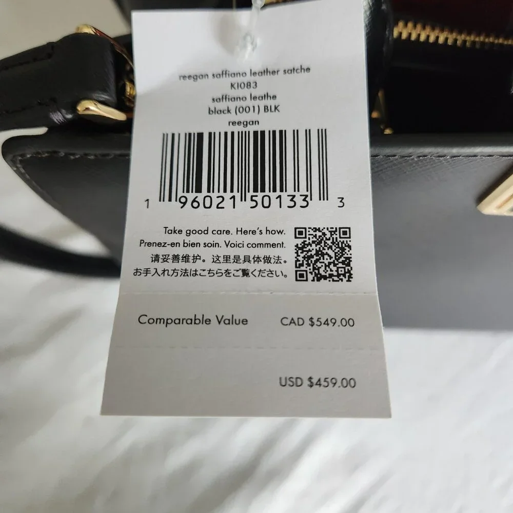 Kate Spade Black Reegan Satchel 7pc Set NWT